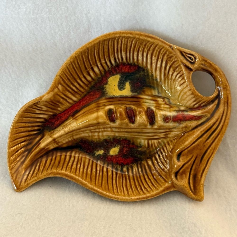 Vintage Maurices Brown Ceramic Ash Tray